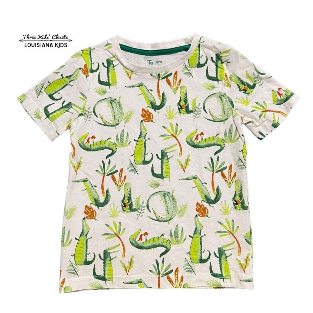 TU 3-4Y Intellectual Alligator Tee Shirt